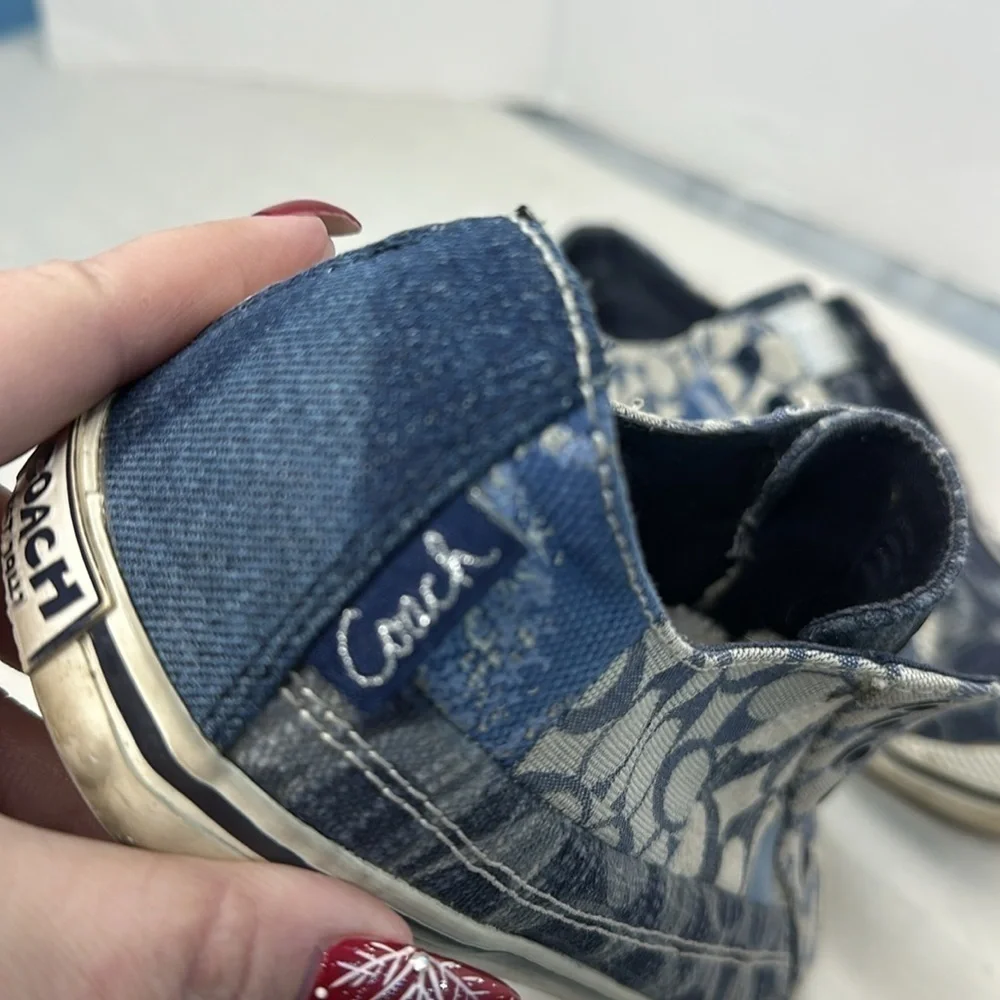 Coach X Poppy Keeley Denim patchwork sneakers - Picture 7 of 8